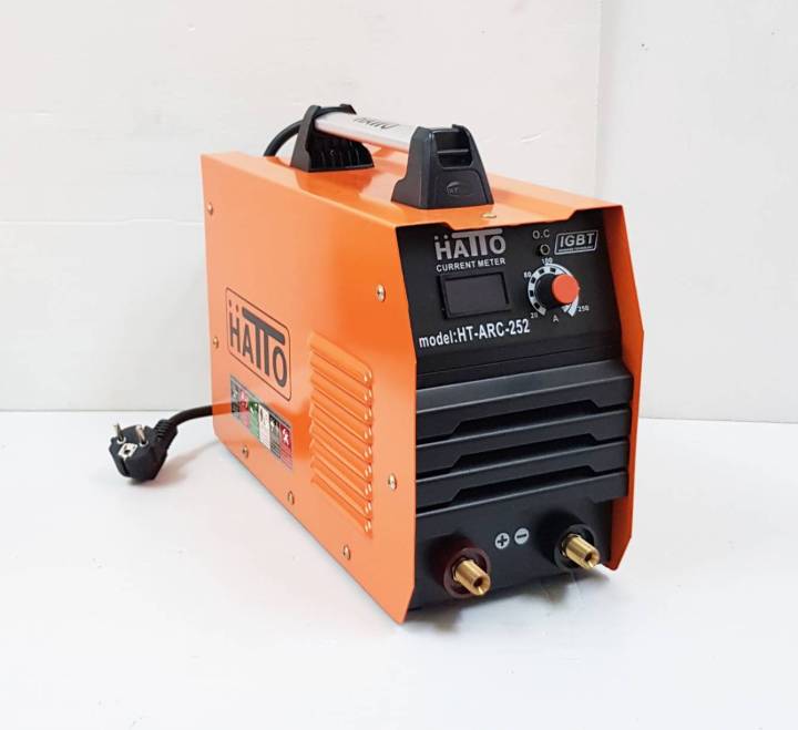 hatto-welding-power-supply-model-ht-arc252-ตู้เชื่อมไฟฟ้า-ขนาดเล็กกะทัดรัด-พกพาง่าย-สำหรับช่างเชื่อมมือใหม่-เชื่อมเหล็กตู้เชื่อม