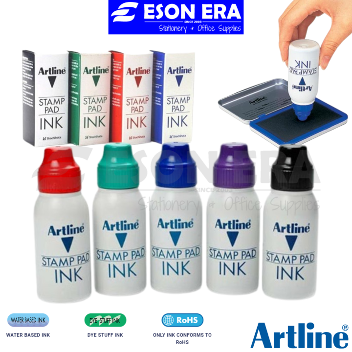 Artline Stamp Pad Ink 50ml / 50cc Lazada