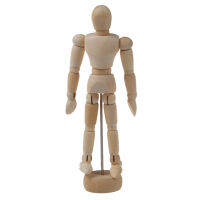 4.5 Inch Wooden Male Artist Manikin Jointed Mannequin Hand Blockhead Puppet (4.5inch)