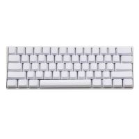 （Miss qis keycap） PBT แบบหนาเปล่าสีขาวดำเทาเขียวโปรไฟล์ OEM 62คีย์ ISO 61 ANSI Keycaps สำหรับ MX ปุ่มคีย์บอร์ด (เฉพาะ Keycap)