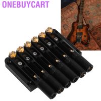 [COD]Onebuycart Headless Guitar Bridge 6 String Copper Instrument Accessory For Electric Guitars