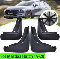 แผ่นบังโคลน4ชิ้น/เซ็ตสำหรับ Mazda 3 Mazda3 BP 2019- 2023 Hatchback Hatchback Hatch บังโคลน S บังโคลนบังโคลนกันชนหลังด้านหน้า