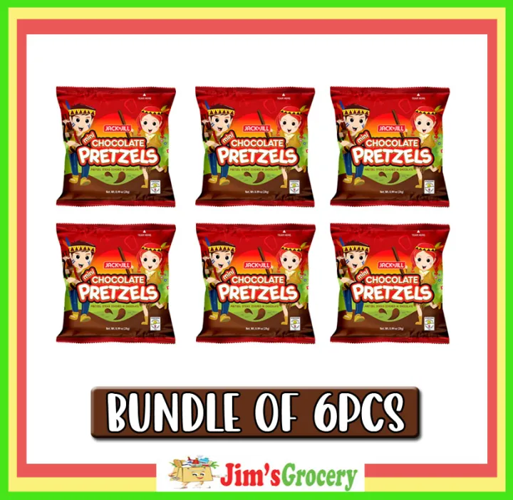 JIMS Jack N' Jill Mini Chocolate Pretzel 28g (Bundle of 6pcs) Lazada PH