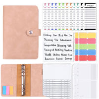 Folder Planner Loose-Leaf Budget Cash Notebook PVC A6
