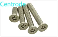 countersunk head plum blossom screw with column 304 stainless steel flat head anti theft screw with needle M3 M6 10pcs