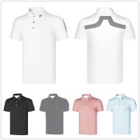 Summer New Golf Clothing Mens Tops Short Sleeves Stretch Sports High Quality Fashion Lapel POLO Shirts Jerseys