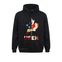 Hoodies Summer/Fall Mens Sweatshirts Useh Leaf Canadian American Flag Shirt Canada Usa Flag Gift Summer Clothes Graphic Size Xxs-4Xl