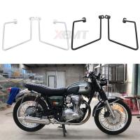 Motorcycle Solid Saddlebag Support Bracket Side Mount Trunk Bag Holder For Kawasaki W400 W650 W800 W 400 650 800