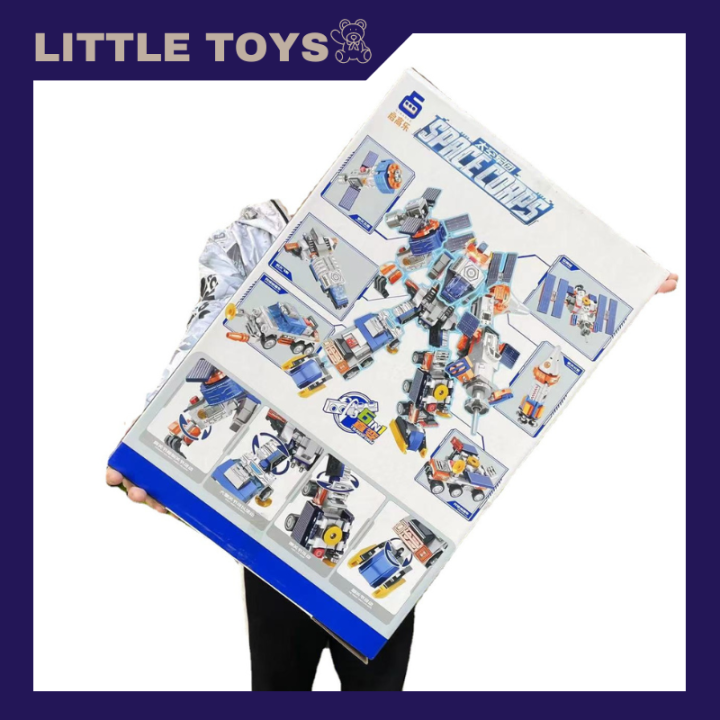 little-toys-โมเดล-หุ่นยนต์แปลงร่าง-2in1-ทรานฟอร์มเมอร์-อวกาศ-รถแปลงร่าง-ของเล่นเด็ก-ฝึกทักษะ-พร้อมส่ง