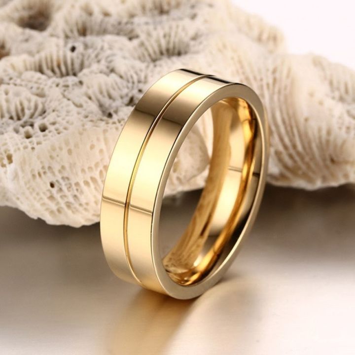 enddiiyu-ผู้หญิงผู้ชาย-aaa-cz-สีทองเงิน-เลิฟ-แหวนคู่รัก-สแตนเลสสตีล-ชุบทอง18k-แหวนวงแต่งงาน