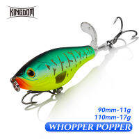 Kingdom ใบพัดตกปลาเหยื่อ 9 ซม. 11 ซม. Hard Lure Soft Spinning หางด้านบนดินสอน้ำ 11g 17g Floating Swinger เหยื่อประดิษฐ์