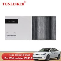 TONLINKER Car Cabin Filter For Weltmeister E5 E.5 58.6kWh 2021 2022 2023 Activated Carbon Filter PM2.5 Car Accessories