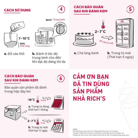 Kem làm bánh rich s chocolate hộp 907g - ảnh sản phẩm 3