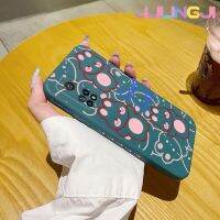 Jjlingji เคสสำหรับ Xiaomi 10T Pro,เคสแฟชั่นโชคดีเคสขอบสี่เหลี่ยมด้านข้างบางลายกระต่ายเคสมือถือเคสซิลิโคนนิ่มเคสป้องกันการกระแทก