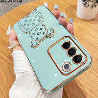 ELAXIS เคสสำหรับ VIVO V27e V25 V25e V23e V20 X90 X80 X70 Pro Y75 Y72 Y51 Y20S Y50 Y16 Y33T Y33S Y31 Y30 Y21T Y21A Y21 Y20i Y12S Y12A Y02s Y01 T1X IQOO 11 4G 5G Azure ตัวชุบโลหะหรูหรา6D ที่ E2-1เคสโทรศัพท์ซิลิโคนสำหรับยึดหมีรุนแรง