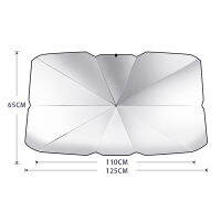 【แฟลชเซล】 กระจกรถพับได้บังแดดร่มอัตโนมัติด้านหน้าหน้าต่างบังแดดครอบคลุม