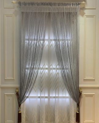 【CW】 2PCS Door String Curtain Thread Fringe Window Panel Room Divider Strip Tassel Events Muti