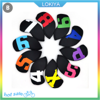 LOKIYA High-end Golf หัวเหล็กฝาครอบหัวเหล็ก WEDGE COVER 4-9 ASPX 10pcs 6สี