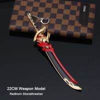 22CM Arataki Itto ตุ๊กตาญี่ปุ่นแบบตั้งโชว์ Redhorn Stonethresher Genshin เกมผลกระทบประเภทอุปกรณ์ต่อพ่วงพวงกุญแจโลหะผสม