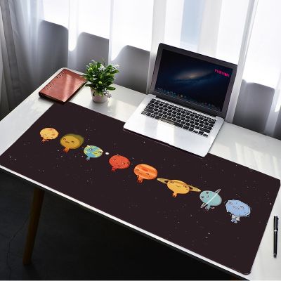 Solay system Table Mat Personalized Fabric Mouse Pad Office Carpet Desk Pad Mouse Mat Big Mousepad Rubber Mat for Computer Table