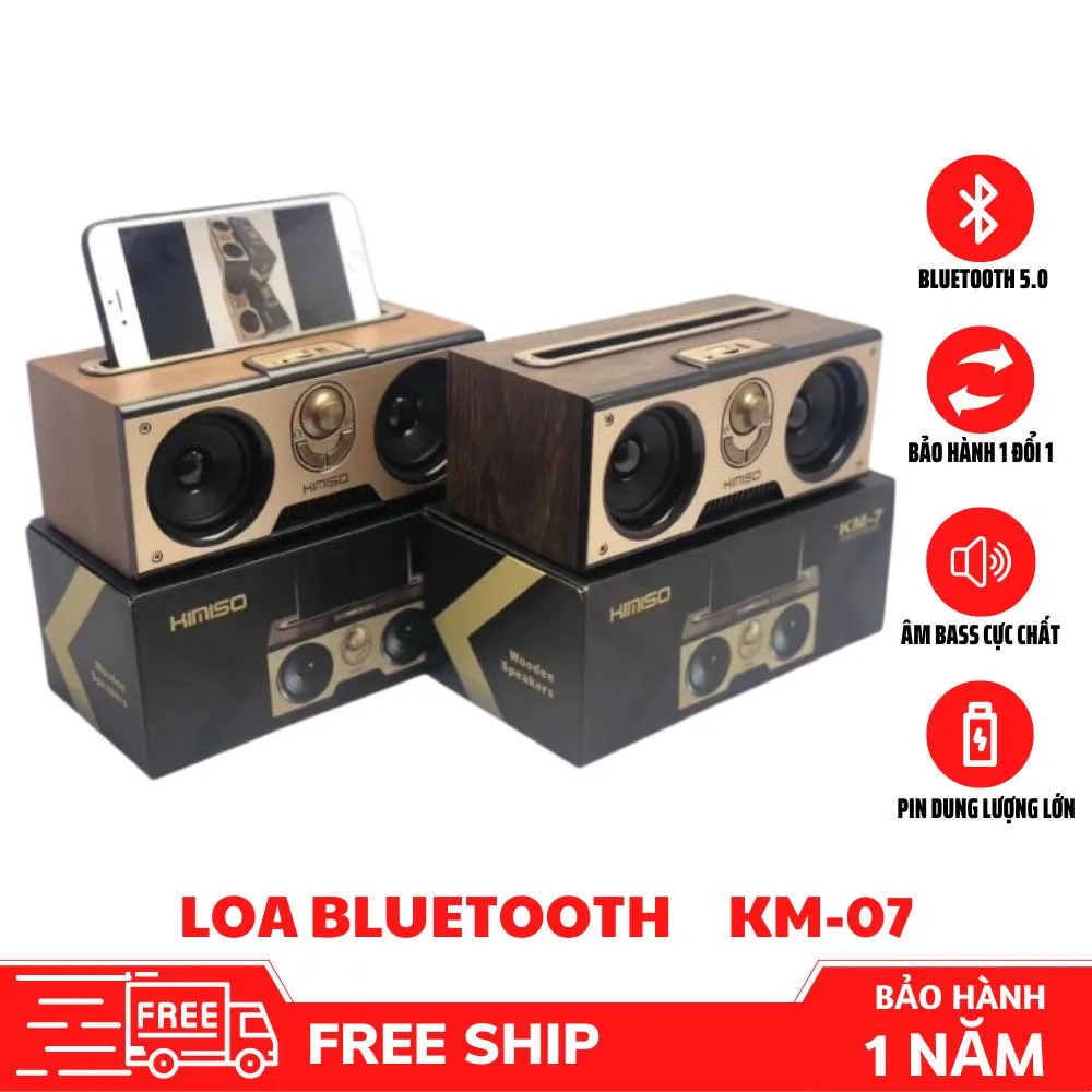 Loa Bluetooth KIMISO KM-7: Với loa Bluetooth KIMISO KM-7, âm nhạc sẽ trở nên sống động hơn bao giờ hết. Với thiết kế độc đáo cùng chất lượng âm thanh tuyệt đỉnh, loa KIMISO KM-7 sẽ là sự lựa chọn hoàn hảo cho những buổi tiệc tùng hay những ngày nghỉ cuối tuần thư giãn. Hãy cùng khám phá sản phẩm tại hình ảnh liên quan đến từ khóa \