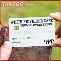 TIINSOO ความสำเร็จ ความแปลกใหม่ สะสม ปิดปาก บัตรสิทธิพิเศษสีขาว สำคัญกว่าทุกสิ่ง การ์ดการแข่งขันอย่างเป็นทางการ บัตรเครดิต