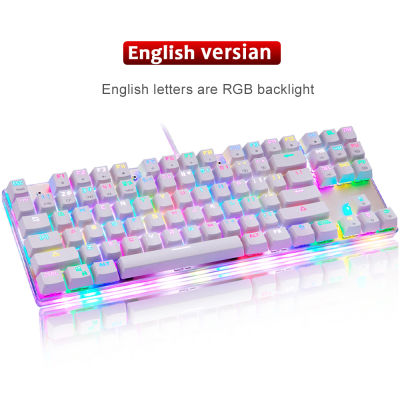 Original Motospeed K87S Gaming Mechanical Keyboard USB Wired 87 keys with RGB Backlight RedBlue Switch for PC Computer Gamer