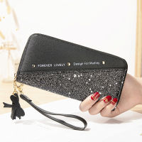 2022 Fashion Sequined Patchwork Glitter Wallet for Women Long PU Leather Wallet Coin Purse Female Wallets Girls Gifts Wholesale