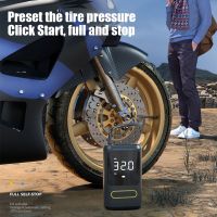 150PSI Air Compressor car air pump USB Type-C4000mAh electric tire inflator wireless charging digital display Tyre Inflator Air Compressors  Inflators