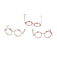 10 Pcs Creative Glasses Shape Metal Paper Clip on Book Vintage Paper Clips Students Stationery Office School Binding Supplies