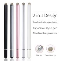 2 in 1 fiber/disc tip touch screen stylus pen touch pen with magnetic cap for iphone ipad laptop IOS/Android XIAOMI HUAWEI Pens