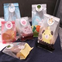 100pcs Wholesale Mini Cute Rabbit Kitten Design Gift Bag Party Family DIY Hand Made Biscuits Candy Decorative Packaging Gift Bag