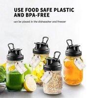 DFTGBSDF รีไซเคิลได้ สำหรับ Mason Jars สำหรับขวดบอล ฝากระป๋อง ที่เก็บของในบ้าน Mason Jar Lids หมวกปากกว้าง