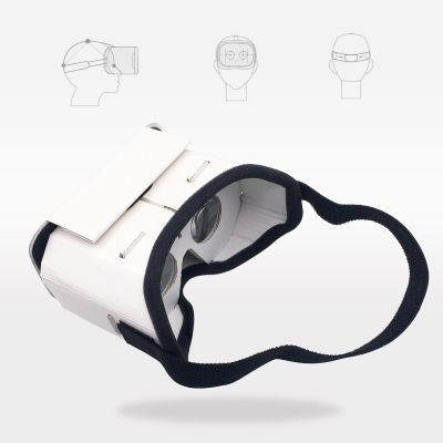 DIY Cardboard VR 3D Glasses Virtual Reality For Mobile Phone 3D Viewing Glasses For 5.0