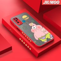 JIUMOO เคสสำหรับ VIVO Y30 Y30i Y50,ลายการ์ตูน Gourmet Pai Daxing บางขอบสี่เหลี่ยมด้านข้างดีไซน์ใหม่มีน้ำค้างแข็งโปร่งใสกันกระแทกเคสมือถือแข็งปลอกซิลิโคนคลุมทั้งหมดเคสป้องกันกล้องแบบนิ่ม