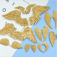 Angels wings turn sugar silicone mold dry pace chocolate cake decoration die DIY aromatherapy plaster mold Bread Cake  Cookie Accessories