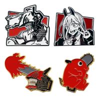 Chainsaw Man Anime Power Denji Enamel Pins Badges Women 39;s Brooches for Clothes Lapel Pins for Backpack Decorative Jewelry