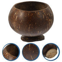 NICERIO Coconuts Shell Dessert Cup Vintage สไตล์มะพร้าวชามชามมะพร้าวชามของหวานเปลือกหอย