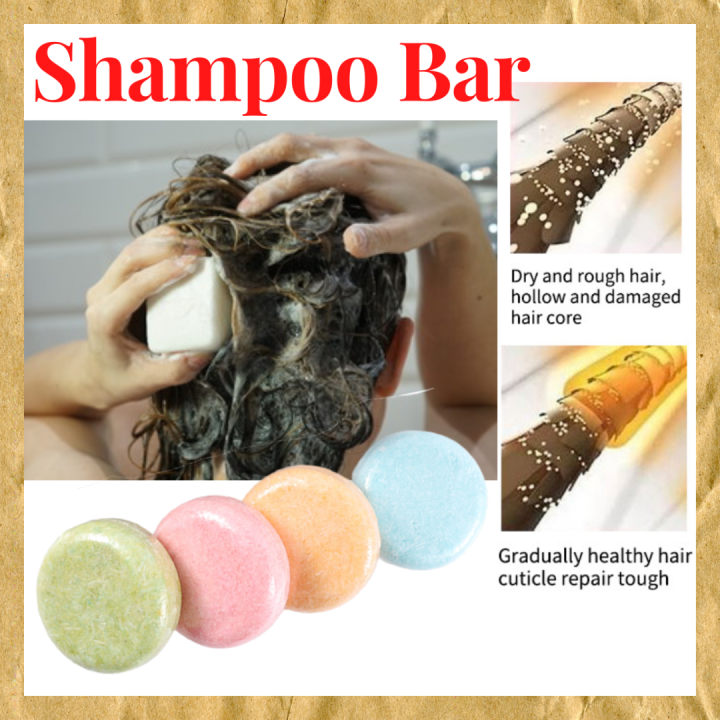 Solid Shampoo Bar Natural Organic Bubble Pure Keratin Hair Growth Soap