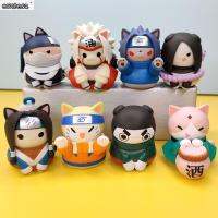 CONTESA ฟิกเกอร์สะสมลายอะนิเมะ8ชิ้น/เซ็ต,โมเดลฟิกเกอร์ตัวการ์ตูน Hatake Kakashi เครื่องประดับตุ๊กตาแมวหุ่นของเล่นโมเดลรูปสัตว์