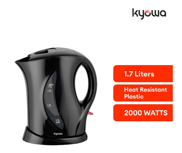 Cordless Electric Kettle, 1 Liter, Black - Model K2071R