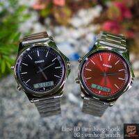 Casio Day Date Stainlessแท้ 2ระบบรุ่นใหม่ล่าสุด ระบบควอทซ์Japan Movement 40MM