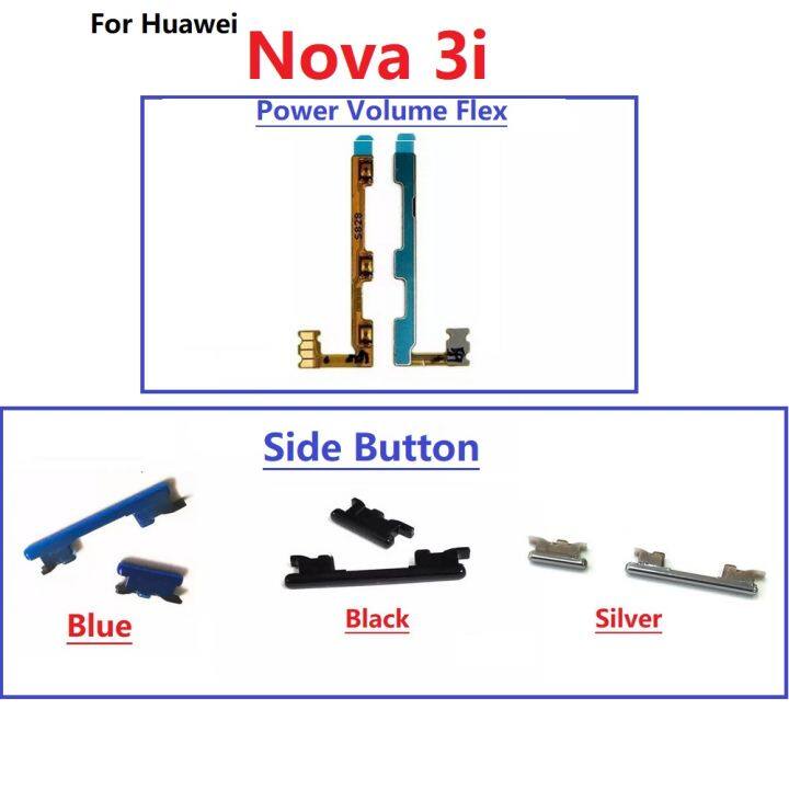 New Switch Key Power On Off And Volume Up Down Side Button Keys Flex For Huawei Nova 3i 9294