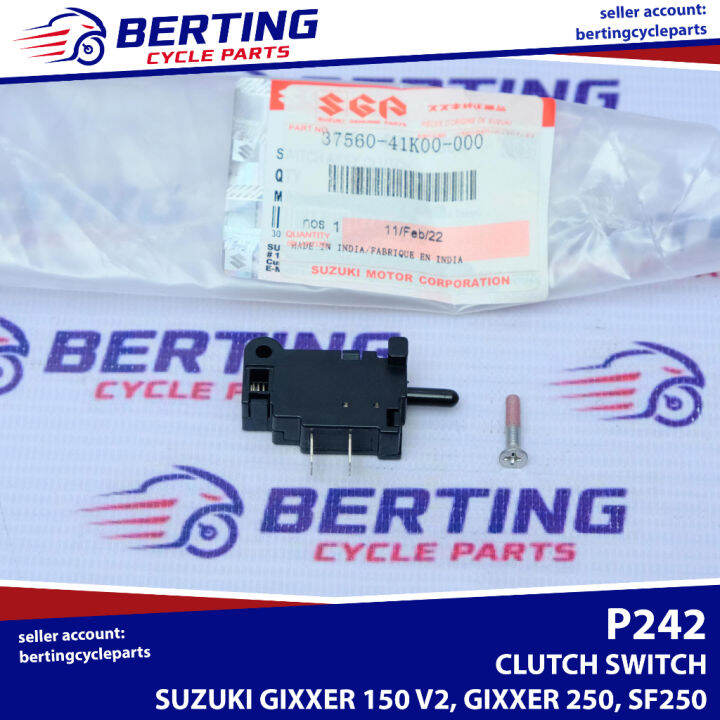 SGP CLUTCH SWITCH Suzuki Gixxer 150 V2 Gixxer 250 SF250 Genuine 37560