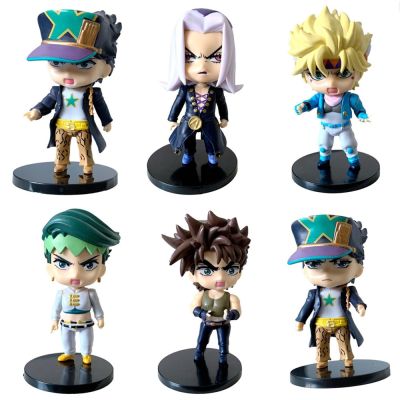 1 pcs Anime JoJos Bizarre Adventure Stone Ocean Action Figures Golden Wind Kujo Jotaro Joseph Joestar Statue Collection Kid Toy