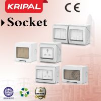 Free Shipping KRIPAL Waterproof Outlet British standard German standard Multinational socket For Home Appliances