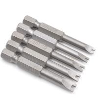 50mm Security Tamper Proof Magnetic Screwdriver Drill Bit U4 U6 H type Screw Driver Bits U type Head 1/4 Hand Tools