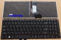 ใหม่สำหรับ Acer Fo ที่เหมาะสม Aspire 5 A515-51 A515-51G A517 A517-51-5832 A517-51G A517-51G-52ปอนด์แป้มพิมพ์ภาษาอังกฤษเราไฟแบ็คไลท์ส่องจากด้านหลัง