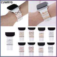 CUWRYG สร้างสรรค์ สร้อยข้อมือ อุปกรณ์เสริมสายรัด สร้อยข้อมือ Charms สำหรับ Apple Watch Band แหวนประดับ เครื่องประดับสายนาฬิกา