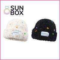 SUN BOX ลดกระหน่ำ ปุ่มที่มีสีสัน กิจกรรมกลางแจ้งกลางแจ้ง ฤดูหนาวในฤดูหนาว หมวกชาวประมงหมวก หมวกอุ่นๆ หมวกลำลอง หมวกถักนิตติ้ง